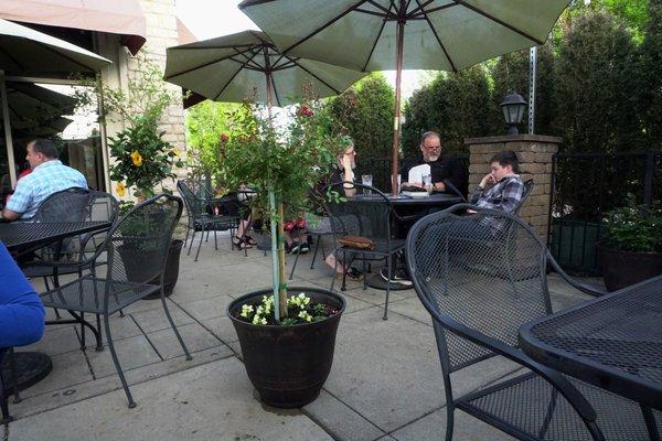 Beautiful spacious outdoor patio. Perfect for a warm evening