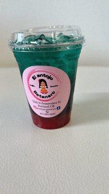 Iced strawberry blue raspberry rebel