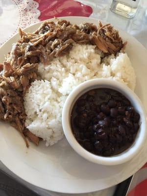 Pernil, large order. This was very good (plate was CLEAN afterward).  Only knock is I had no skin!