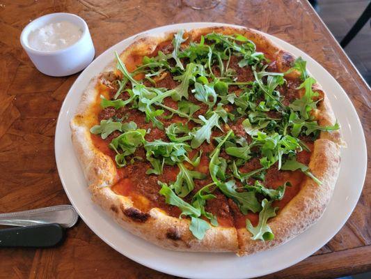 Bolognese pizza