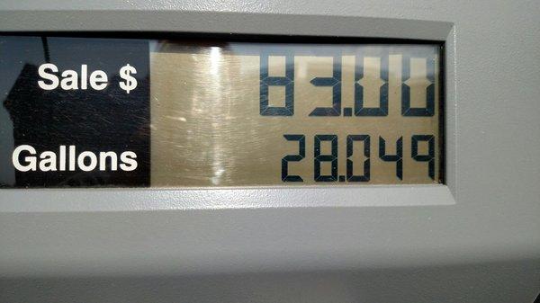 Had to fill up the pickup.