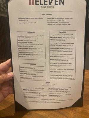 Dinner Menu - Nov 2024