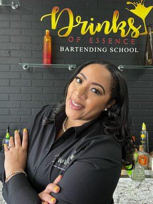 Owner Sheena Harrison:  Bartending School  Mixology Classes Bartending Workshops Mixology with Painting  Karaoke