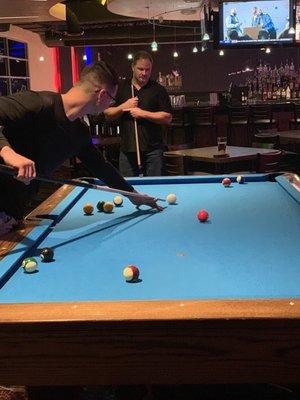 Came back for drink specials and a round of pool! Yay