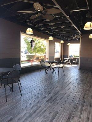 Outdoor seating area