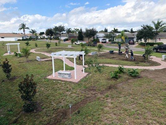 New dog park installation