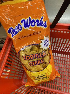 Found Taco Works chips from SLO, I used to buy it when I was in SLO