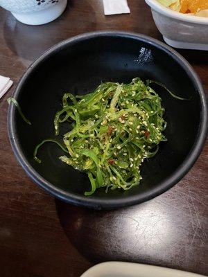 Seaweed Salad. Not so good.