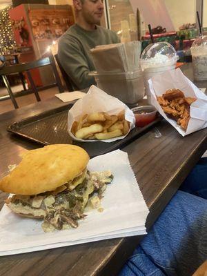 Gluten free burger and fries!