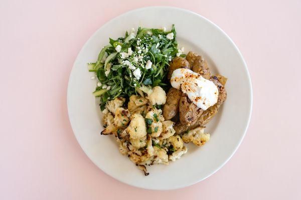 Farmer's Market Plate with a choice of 3 veggies