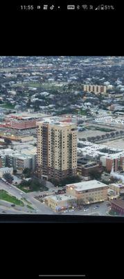 Took this picture from the Towers of Americas