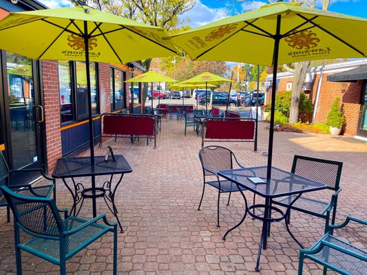 Outdoor patio seating