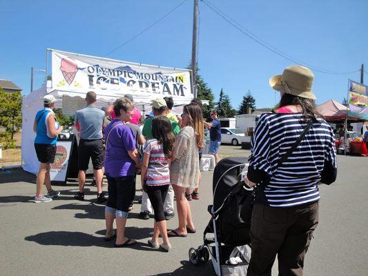 Olympic Mountain Ice Cream at the Sequim Lavender Festival 2015