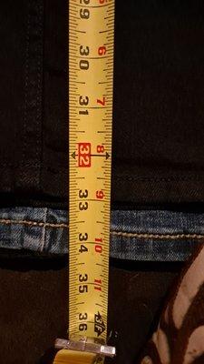 The 29x34 jeans that shrank 1 inch.