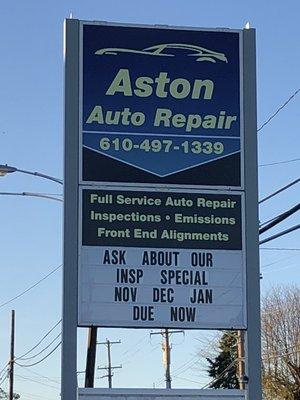 Formerly Aston Gulf. Same Owner Same great Service