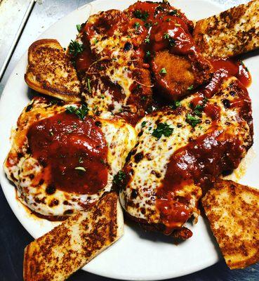 Italian Trio - Chicken Parm, Eggplant Parm, & Fried Ravioli