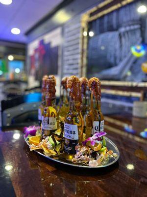 Seisito Sinaloa - 6 beers of your choice with mixed ceviche. The perfect cure for a hangover.