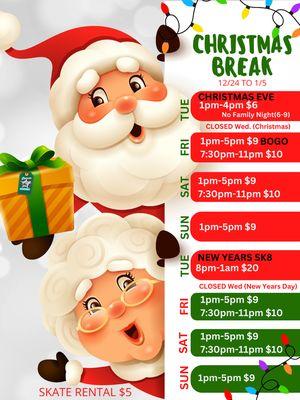 Christmas break 2024