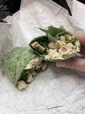 Chicken Bacon Caesar wrap