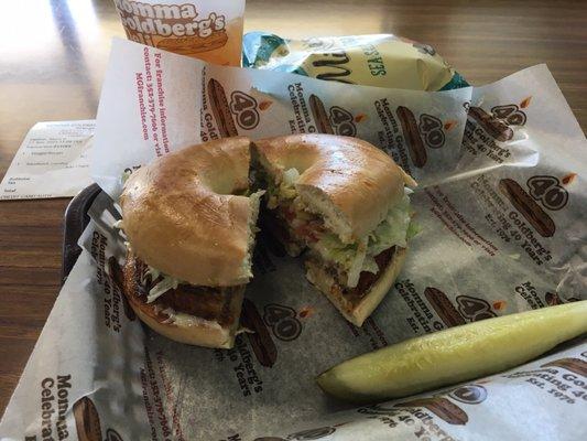 Veggie burger combo. Hot and delicious!