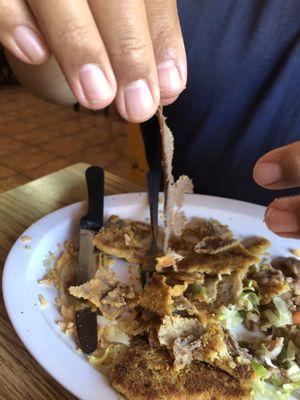 Husband ordered a milanesa, but "where's the beef"?? Crap.