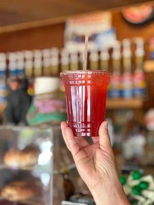 Summer day at Pinecrest cooling off with an ice cold pomegranate lemonade!!!!!   So refreshing!!!