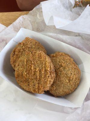 Fried green tomatoes. Just how I like them