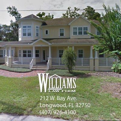 Williams Law Firm Glenn Williams, P.A. 212 W. Bay Ave. Longwood, FL 32750 (407) 926-4100