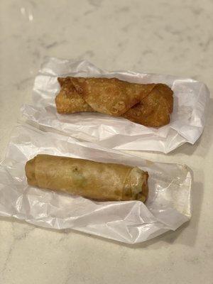 Egg Roll and Spring Roll