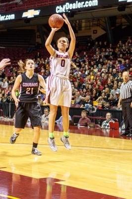 The girls' basketball team have been crowned State Champs twice, and finished second in 2015. They have appeared six straight years.