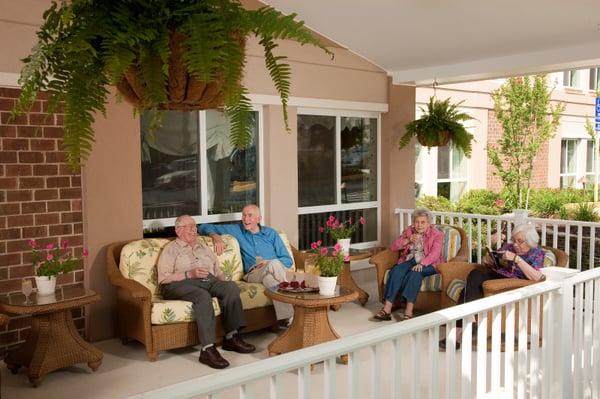 Relax on the beautiful front porch