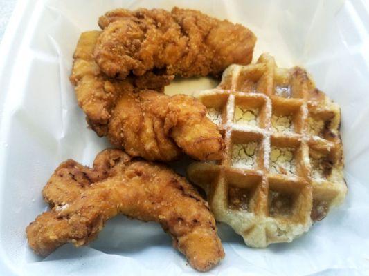 Tenders and Waffle so good