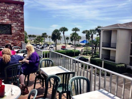 Great afternoon breeze on the rooftop at Blue Water.