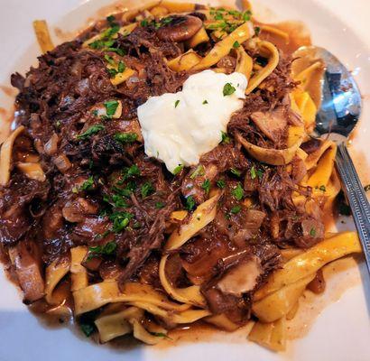 Beef stroganoff