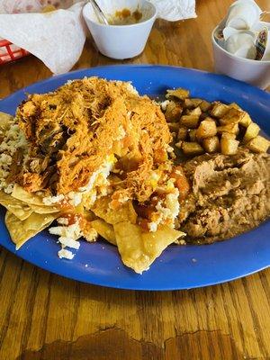 The "Chilaquiles Rojos with Chicken", which were everything BUT.