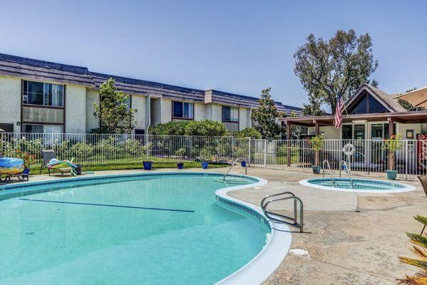 The Sandpiper Apartments at Huntington Beach, CA.