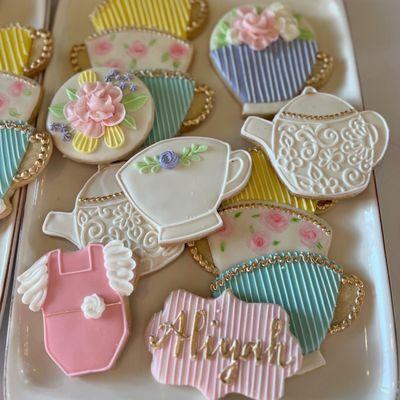 Tea Cookies, Baby Shower Cookies