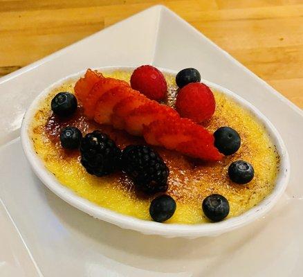 Lavender infused Creme brûlée