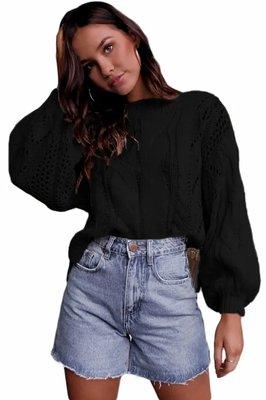 Black cropped sweater