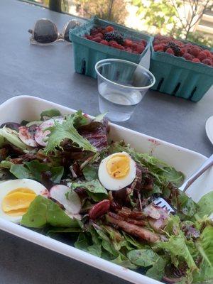 Cobb salad and berry haul!