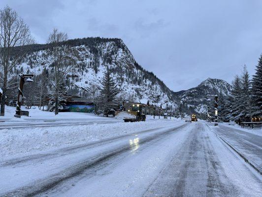 Breakfast joint is in the beautiful snowy town of Frisco, Colorado