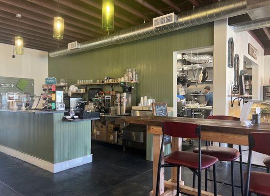 Front counter and part of the dining room.