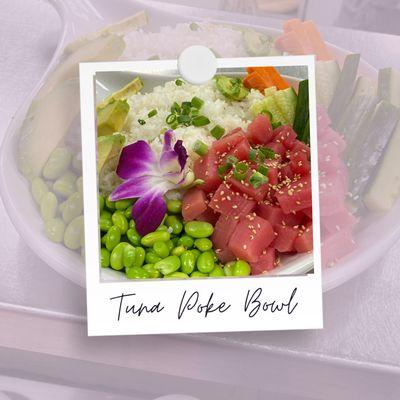 Tuna Poke Bowl, fresh from the kitchen!