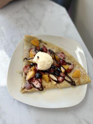 Yummy sweet crepe