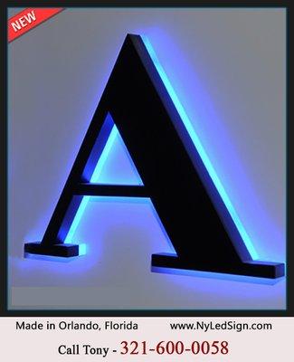 Back lit Led channel letter sign --visit our web.  www.NyLedSign.com  - Low price - 24'' For $ 120 each, Free shipping