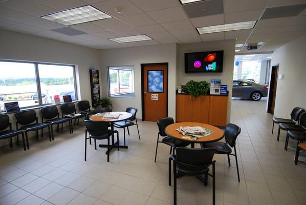 Customer waiting area