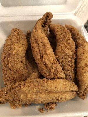 Fresh fried ocean perch