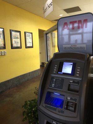 ATM machine because they only accept cash