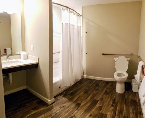 Main Bathroom in Our Suite at TownePlace Suites Theme Parks/Lake Buena Vista