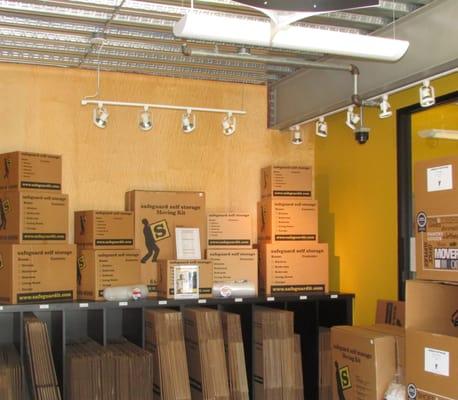 Boxes, Packing Supplies, and Moving Supplies For Sale in the Office at the Hewlett, NY Safeguard Self Storage location